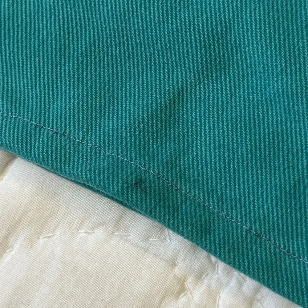 Beverley Hills B.H.D.C. Shorts Women's 9 Turquoise Cotton‎ Hemmed Talon Zipper